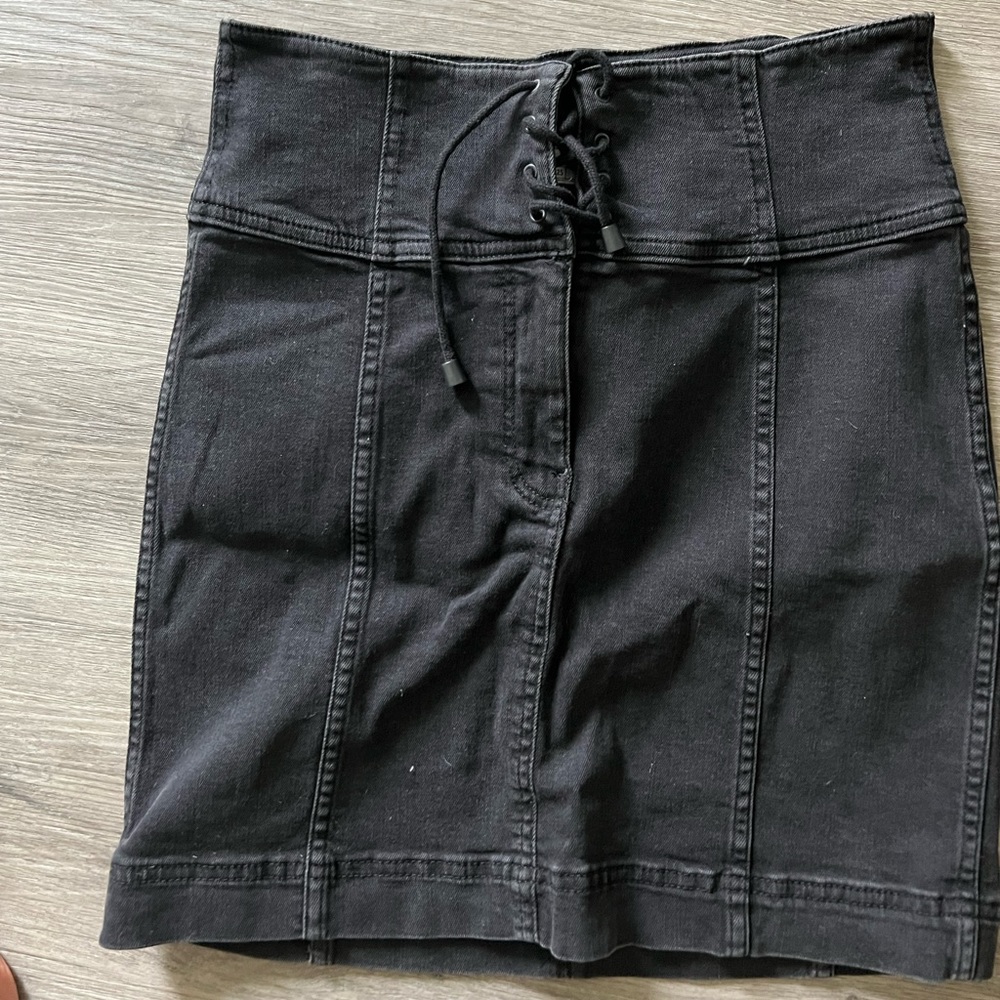 Free People jean skirt